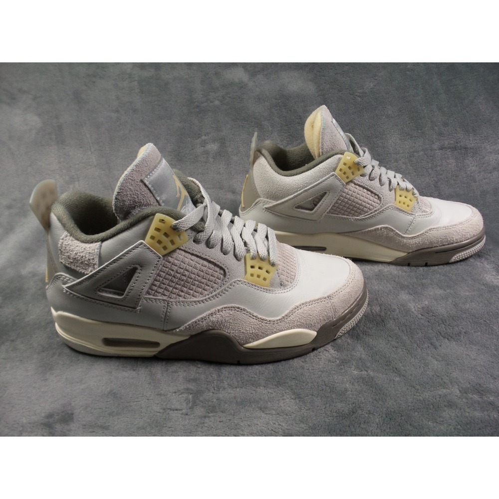 Nike Air Jordan 4 Retro SE Shoes Mens Size 8 Gray Craft Photon Dust DV3742-021 - Picture 9 of 13